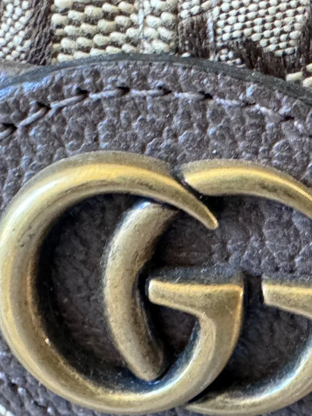 GUCCI GG Monogram Canvas Hat, sz L